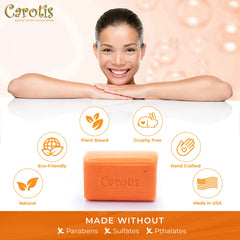 CAROTÏS Exfoliating Soap vitamin A enriched formula suggests radiant skin support