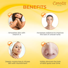 CAROTÏS shea butter texture shows rich moisture for softness.