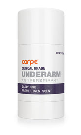 Carpe Clinical Strength deodorant stick with Fresh Linen delivers all-day sweat and odor control.