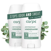 Carpe pack-of-2 underarm antiperspirant box for reliable daily dryness.