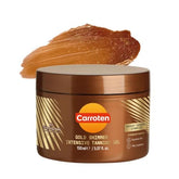 Carroten Gold Shimmer Tanning Gel bottle delivers bronze glow for indoor and outdoor tanning