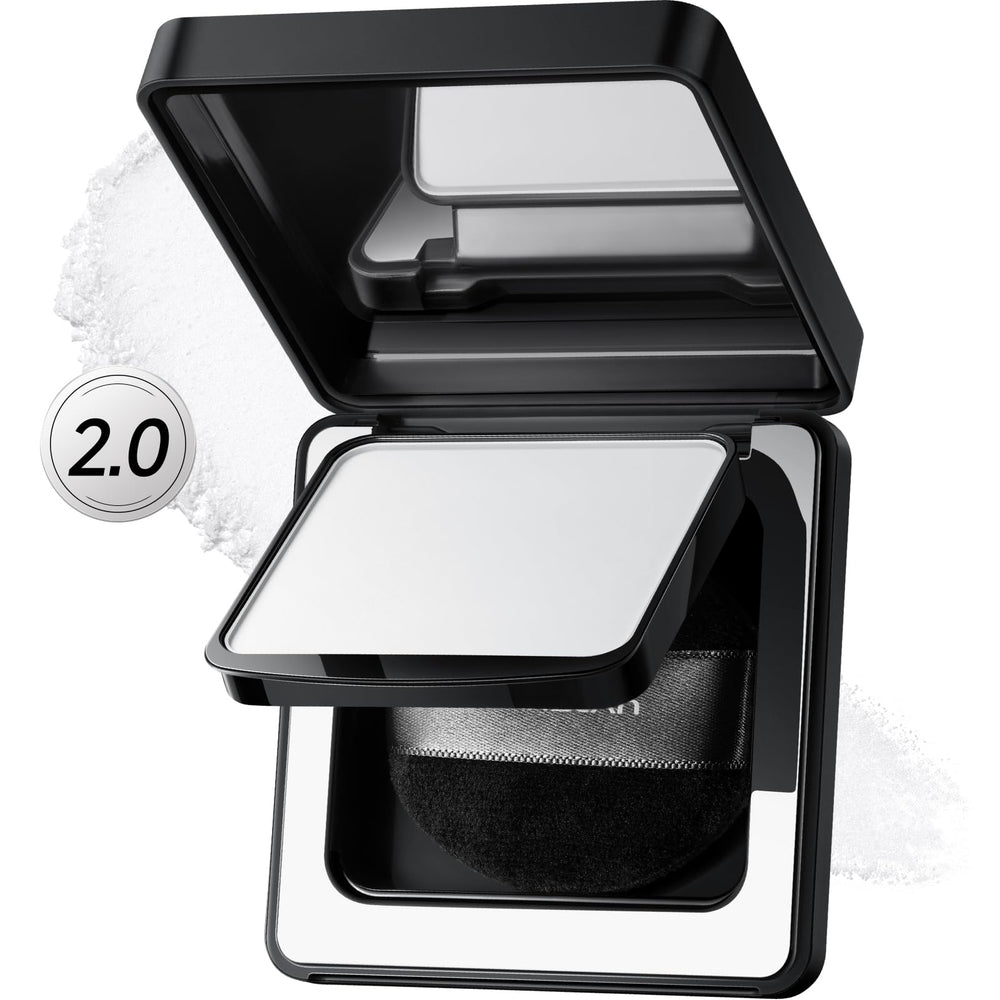 CARSLAN 2.0 Black Magnet soft-focus powder absorbs oil for velvet finish.