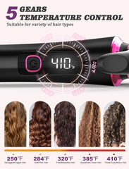 Casavok Mini Curling Iron half-inch barrel creates tight curls on short hair