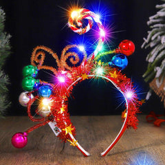 Catery light up Christmas headband featuring LED balls for dazzling looks