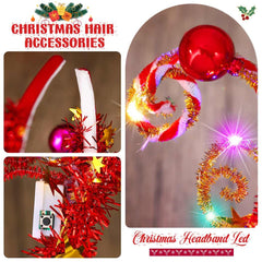 Catery light up Christmas headband uses soft material and non-slip design