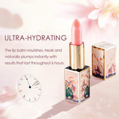 Catkin lip balm application closeup highlights smooth cushiony texture for daily touch-ups.