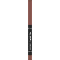 Catrice plumping lip liner closeup highlights creamy texture and long wear potential.