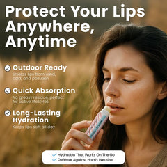 Cattle Creek Mercantile tallow lip balm texture for smooth, moisturized lips
