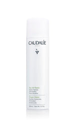 Caudalie grape water face mist bottle delivers refreshing hydration throughout the day.