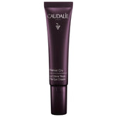 Caudalie Premier Cru eye cream bottle shows premium anti-aging care and moisturizing benefits.