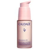 Caudalie Resveratrol-Lift bottle-pump shows a firming skincare routine
