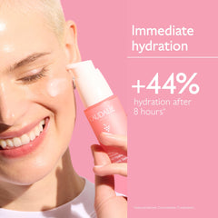 Caudalie serum texture close-up shows lightweight, non-greasy feel.