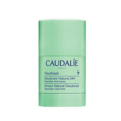 Caudalie Vinofresh deodorant stick packaging shows aluminum-free protection.