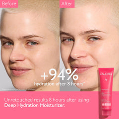 Caudalie VinoHydra texture close-up showing creamy, comforting hydration