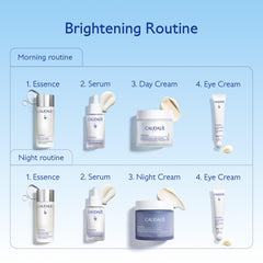 Caudalie Vinoperfect eye cream with ceramic cooling applicator ready to depuff and brighten.