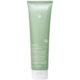 Caudalie Vinopure cleanser bottle closeup highlights pore-purifying gel texture for clear skin.
