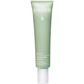 Caudalie Vinopure oil-control moisturizer tube closeup showcases non-greasy hydration and pore refinement.