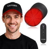 CAYAMA Red Light Cap top view, portable design for easy at-home sessions.