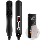 Cayzor Beard Straightener Comb front view shows compact portable grooming tool