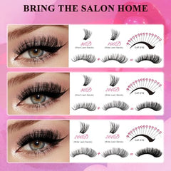 CCODDY Bombshell X volume lashes kit showing versatile styling options