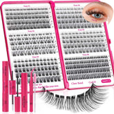 CCODDY Nova Lash Clusters Kit 360pcs collection demonstrates affordable salon-style lashes for at-home wear.