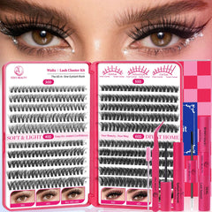 CCODDY Waltz Lash Clusters Pack offers a complete DIY kit for salon-like lash results.
