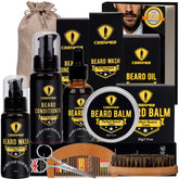 Ceenwes Upgraded Beard Grooming Kit packaging—travel-friendly, gift-ready beard care set.