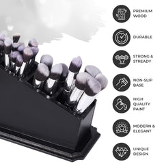CEFRECO coffin brush holder base detail highlights sturdy construction