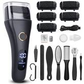 Celepen electric foot file with LED light for precise dead skin removal