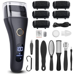 Celepen electric foot file with LED light for precise dead skin removal