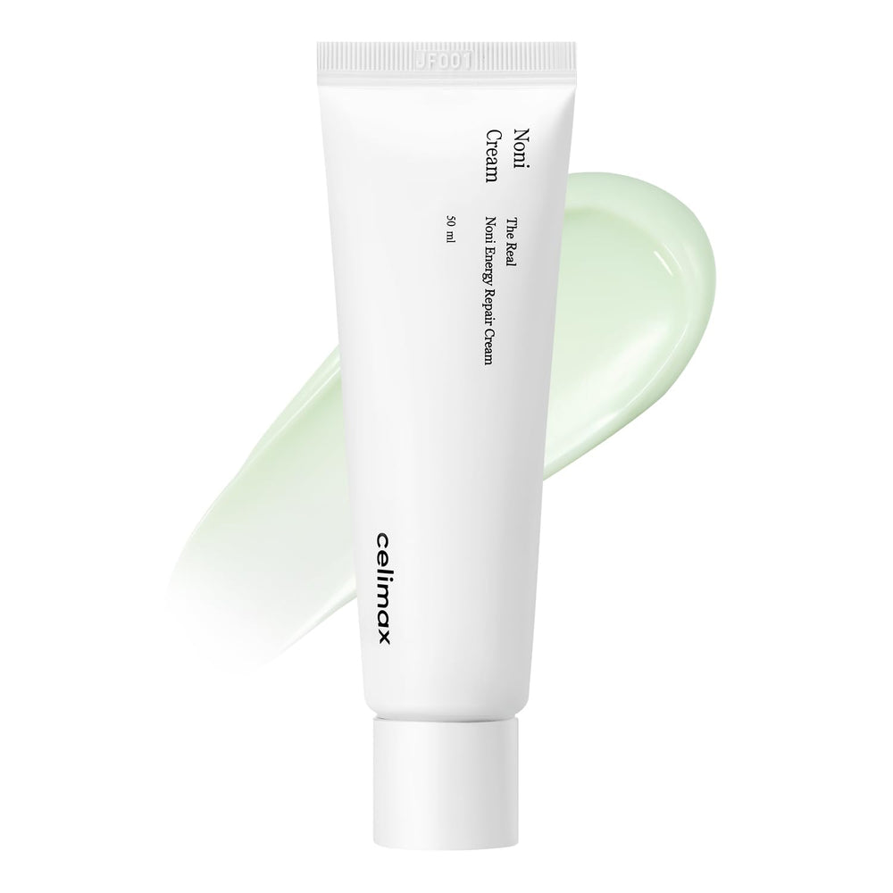 Celimax The Real Noni Energy Repair Cream jar - rich texture for soothing hydration.