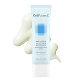 Cell Fusion C Aquatica UV Defense SPF 50 bottle delivering daily protection without white cast