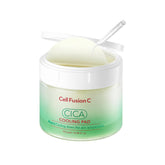 Cell Fusion C Post Alpha CICA Cooling Toner Pad packaging showing soothing, non-menthol cooling