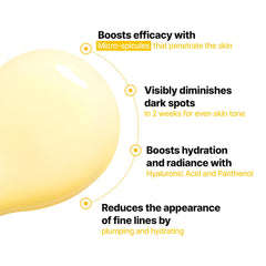 Cell Fusion C Toning C Vita Shot Ampoule pouring action highlights quick-absorbing texture