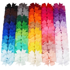 Celllot pinwheel bow 3.5-inch close-up with secure clip for all-day wear.