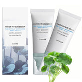 Centella Sunscreen bottle front view shows SPF50 UV defense for all skin types.
