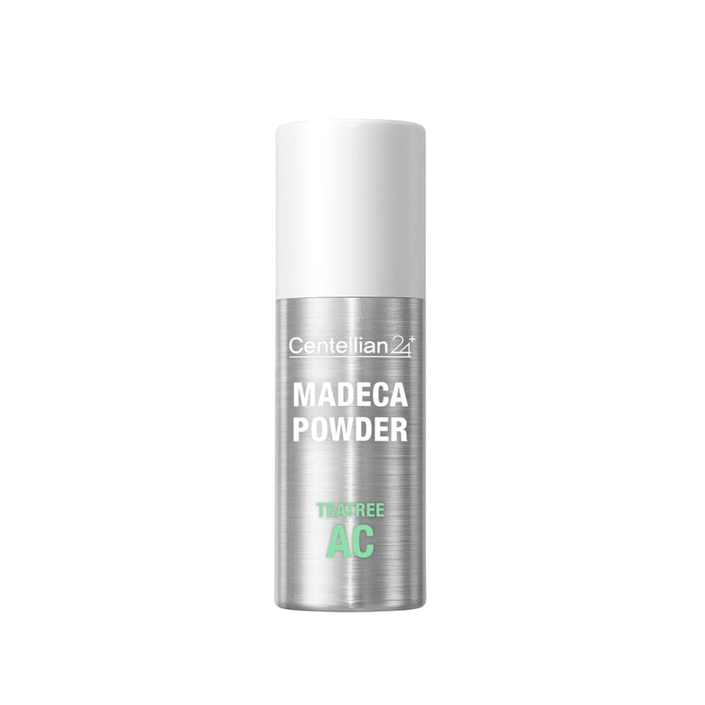 Centellian 24 Madeca Powder Tea Tree AC pack shot shows oil control and pore refining action.