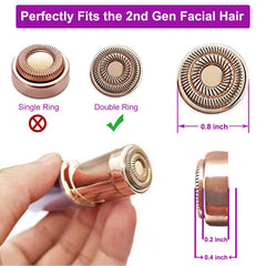 ceooe 18K gold-plated surface heads glide smoothly for gentle facial care.