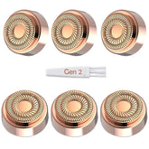ceooe gen2 replacement heads six-pack, durable double-ring design for comfortable facial hair removal