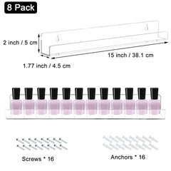 Cerpourt screw-installation-ready rack offers sturdy, permanent mounting for busy nail techs.