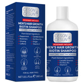 Ceson&Cesun rosemary biotin shampoo bottle promotes fuller-looking hair.