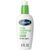 Cetaphil Daily Hydrating Lotion bottle showing all-day hydration for combination skin.