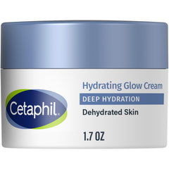 Cetaphil Deep Hydration Healthy Glow bottle demonstrates fragrance-free daily moisture for sensitive skin.