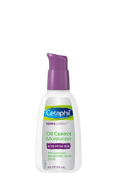 Cetaphil Dermacontrol SPF30 Moisturizer bottle showing lightweight hydration for acne-prone skin