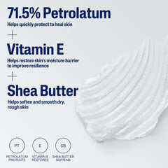 Shea butter detail in Cetaphil Healing Ointment emphasizing softness and hydration