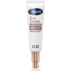 Cetaphil Healthy Renew Day Cream SPF 30 bottle focus, lightweight hydration for sensitive skin.