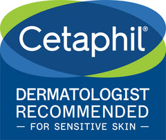 Cetaphil RESTORADERM after-use skin appears hydrated and comfortable
