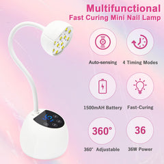 CGBE 12 LED beads deliver bright, even nail curing across all fingers.