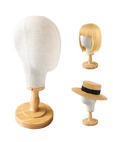 CHADWICK wig head stand with canvas dome for versatile wig and hat displays