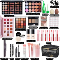 CHAFFUL All-in-One Makeup Kit contents display versatile items for beginners and pros